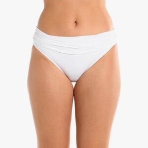 NWT La Blanca White Bikini Bottom Size 4